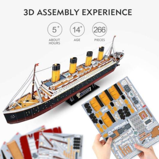 Yetişkinler için Doğum Günü Hediyesi Kağıt Yapboz DIY Stadyum 3D Yapboz
