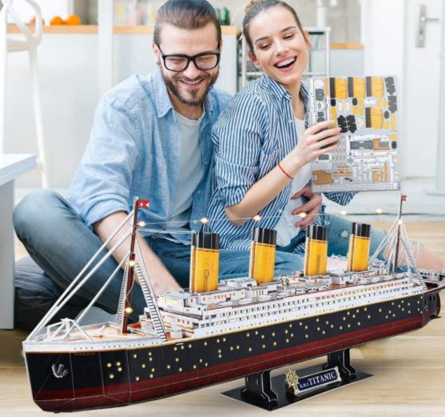 Aile İnteraktif Kağıt Yapboz DIY Stadyum 3D Yapboz Oyuncakları